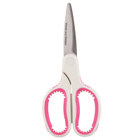 齐心（COMIX） B2736 新月剪刀 舒适大手柄剪刀 办公 家用 教学剪刀 颜色随机