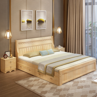 全简实木床单人床双人床公寓床宿舍床