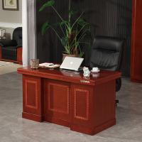 全简经理桌主管办公桌油漆实木贴皮老板桌单人电脑桌