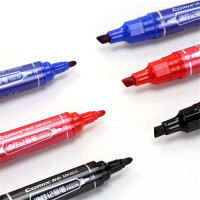 齐心 MK803/大双头永久记号笔黑色(10支/盒)