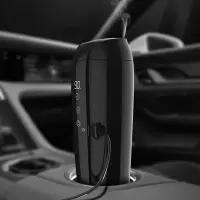 科敏G550车载电热杯汽车加热杯充电热水器烧水壶12V24V货车烧开水[仅车用]亚光黑