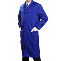 递乐(DiLe)加厚含棉饲养使用蓝大褂 长袖工作服蓝大衣 货运工作防尘服