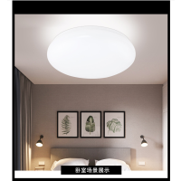 雷士LSMBD6DJ照明 卧室灯LED吸顶灯阳台灯卫生间厨房走廊过道灯面包灯 6W-LED白光-直径17.5cm