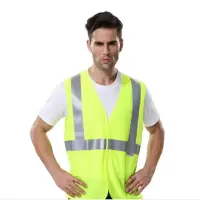 安大叔高警示反光背心A023荧光黄 XS码