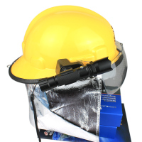 浙安 02韩式头盔 安全头盔 防护头盔带手电 02式消防头盔带手电