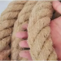 企购优品 黄麻绳拔河比赛粗麻绳草绳子30mm*10m