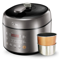 美的 电压力锅 MY-SS5053P双胆5L 5-8人 智能家用高压饭煲正品 不锈钢内胆