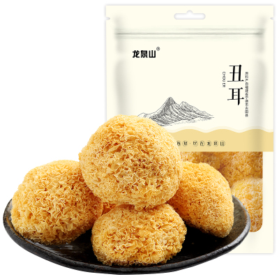 龙泉山 古田丑耳168g 糯耳银耳 菌菇类干货 甄选黄金银耳白木耳 百合桂圆银耳莲子羹煲汤配料 丑耳 168g