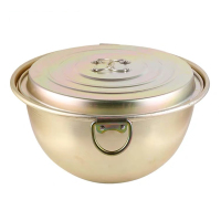 加大加厚行军锅65cm汤锅炒菜锅火锅45L