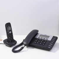 得力(deli) 798无线家用电话机/办公数字无绳挂壁式电话座机小分机