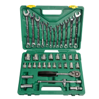 37件套12.5MM系列套筒扳手汽修组套 维修组套 五金工具箱 09037