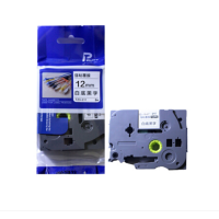 企购优品 标签打印纸 白底黑字12MM