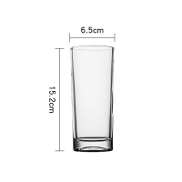 玻璃水杯 高15.2cm 口径6.5cm
