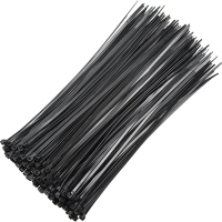 企购优品 卡夫威尔 自锁式尼龙扎带 扎线 4.0*250mm 大号扎带理线带黑色 200支装 OT1015G