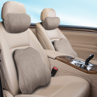 新品记忆棉汽车腰靠垫家居办公室护腰靠垫座椅司机座车用靠背腰枕一个头枕加一个腰靠