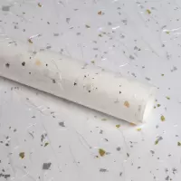 TaTanice 礼品包装纸 高档鲜花纸生日礼物情人节礼物DIY手工纸包书纸 璀璨云龙白玉色2张装Tbz1231