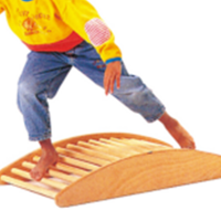 增智(Z) YC 幼教儿童感统训z练器材 木质平衡踩踏板木质跷跷板攀爬板