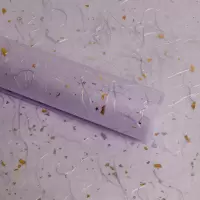 TaTanice 礼品包装纸 高档鲜花圣诞节礼物生日礼物女DIY手工纸包书纸 璀璨云龙纱紫色2张装Tbz1231