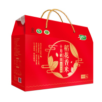 十月稻田(SHIYUEDAOTIAN)五常稻花香米5kg大米礼盒红