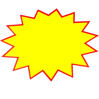 爆炸贴 加厚50张 爆炸贴 POP广告纸特大号特价牌超市商品价格标签 空白