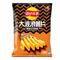乐事大波浪薯片碳烤五花肉味135g