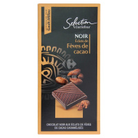 家乐福可可豆黑巧克力制品100g