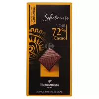 家乐福72%可可黑巧克力80g
