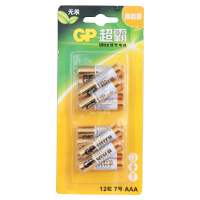 GP超霸碱性池12粒7 号