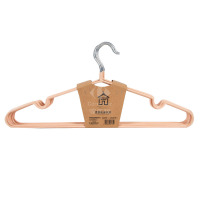 宏康凹肩浸胶防滑衣架10只装