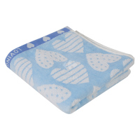 华乐洁心心相印面巾蓝色