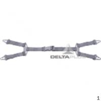 代尔塔 DYNAJUG UPG 四点式Y型可调节弹性下颌带,5个