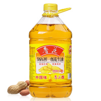 鲁花 食用油 5S 物理压榨 压榨一级 花生油4L 桶装