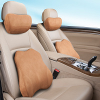 新品记忆棉汽车腰靠垫家居办公室护腰靠垫座椅司机座车用靠背腰枕一个头枕加一个腰靠