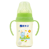 婴侍卫 宽口径PPSU奶瓶 300毫升/10安士 绿色 F900C