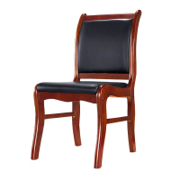 办公椅 实木油漆椅子 皮椅 现代中式椅子