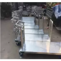 企购优品 不锈钢手推平板车 平板车外尺寸1200*600mm