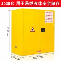 [晋美升]加仑柜 钢制防爆柜 化学品柜 工业防爆柜 化学品安全柜 危险品储存柜 黄色1092*457*1118mm