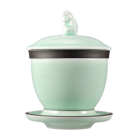 古婺窑火 生肖盖碗 生肖猴