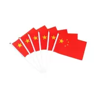 得力8号小国旗(旗子+杆子/14*21cm)10个装