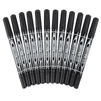 齐心(Comix)MK804速干防水小双头油性物流笔/记号笔12支装/盒