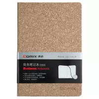 齐心 (COMIX) C5832 软木纹皮面 笔记本 25K 122张 黄色一百起订 单个价