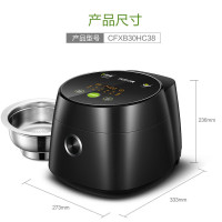 苏泊尔（SUPOR）CFXB30HC38-80脱糖电饭煲 3升IH电磁加热电饭锅钢化玻璃面板低糖健康电饭煲 棕色