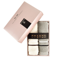 金号(KING SHORE)HY6118 清然系列 双条条方巾35*33cm 单套装