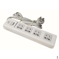 公牛 BULL GN-H2040-3M 公牛 单排4位3米总控 超大孔间距三重防雷接线板 2个