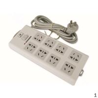 公牛 BULL GN-H2080-3M 公牛 双排8位3米总控 电视防雷超大孔间距三重防雷接线板 1个