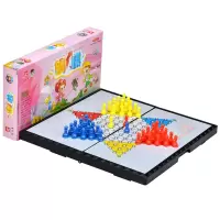 禧天龙磁性折叠 跳棋 折合棋盘 儿童益智棋牌 小号 E-6
