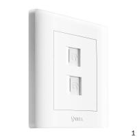 公牛 BULL GN-G32T211 公牛 二位电话插座 86型白色暗装 二位电话 5个