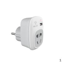 公牛 BULL GN-911G 公牛德标转国标带USB转换器 2个