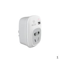 公牛 BULL GN-911A 公牛美标转国标带USB转换器 2个