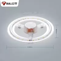 公牛 BULL GN-A11830-A白色圆形吸顶灯(全白)18W,57K 6/箱 公牛 白色圆形吸顶灯 18W